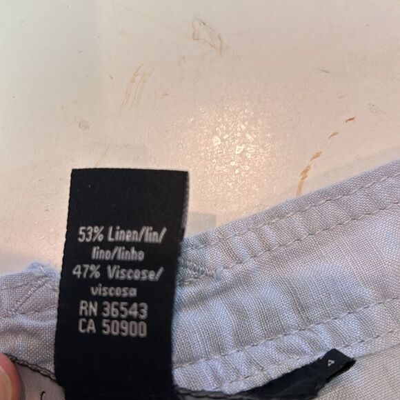 Calvin Klein new with tags linen blend light blue shorts size 4 - Picture 6 of 10